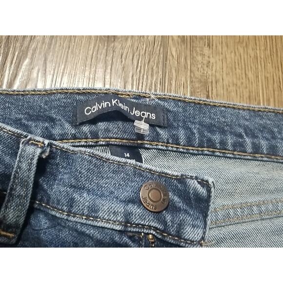 Calvin Klein Jeans Women's High Rise Straight Denim Size 14 Jeans - Picture 4 of 6